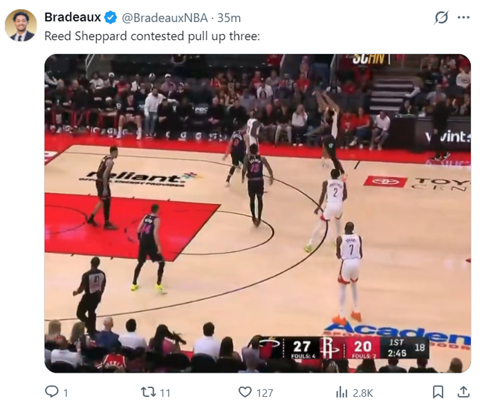 火箭末节逆转绝杀热火 谢泼德14助攻创生涯新高